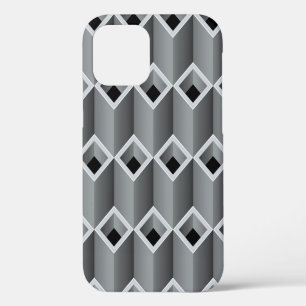 Grey pipes on top of each other - seamless backgro iPhone 12 case