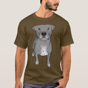 Grey Pit Bull, Grey Pittie, Pit Bull Lover, Pit Bu T-Shirt