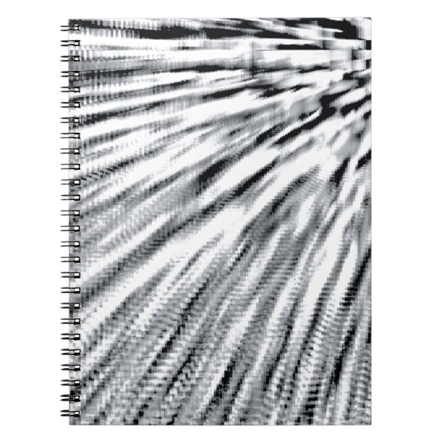 Grey Pixel Wind Notebook (Front)