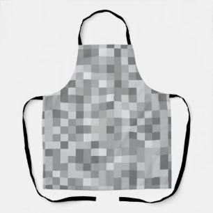 Grey pixels apron