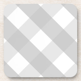 grey plaid coaster
