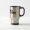 Grey Plaid Dachshund | Travel Coffee Mug