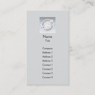 Grey Plain Vertical - Business Card