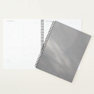 Grey Planner, Love for Grey Sky, Office & School Planner