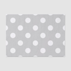 Grey Polka Dot Pattern Tissue Paper