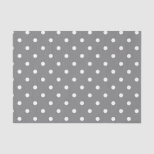 Grey Polka Dot Tissue Paper