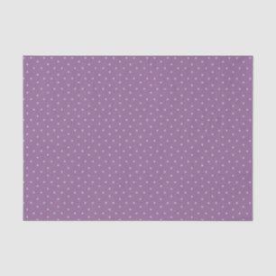 Grey Polka Dots on Purple Background Tissue Paper