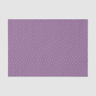 Grey Polka Dots on Purple Background Tissue Paper