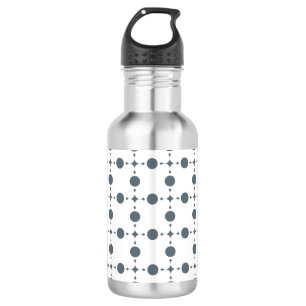 Grey Polka Dots, Polka Dot Pattern, Dots, Dotted 532 Ml Water Bottle