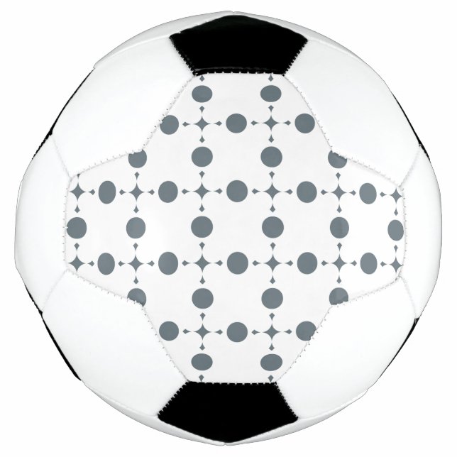 Grey Polka Dots, Polka Dot Pattern, Dots, Dotted Football (Front)