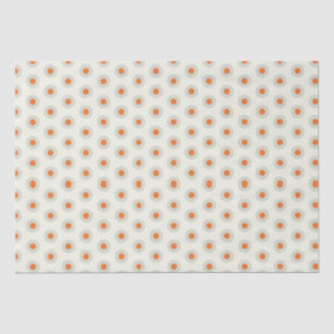 Grey polka dots with yellow centre pp3 tissue paper