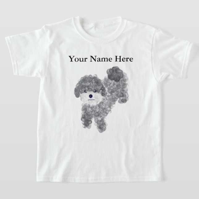 Grey Poodle #1 T-Shirt  (Laydown)