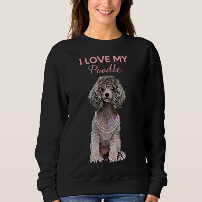 Grey Poodle Sweatshirt (Front)