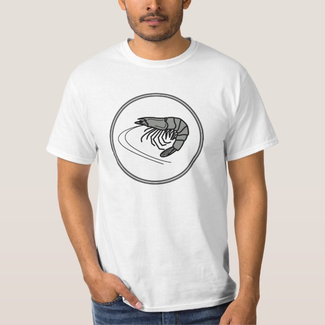 Grey Prawn - Fish Prawn Crab Collection T-Shirt (Front)