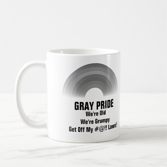Grey Pride Coffee Mug (Left)