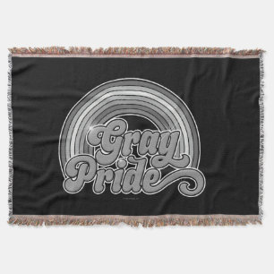 Grey Pride (Retired Senior) Throw Blanket