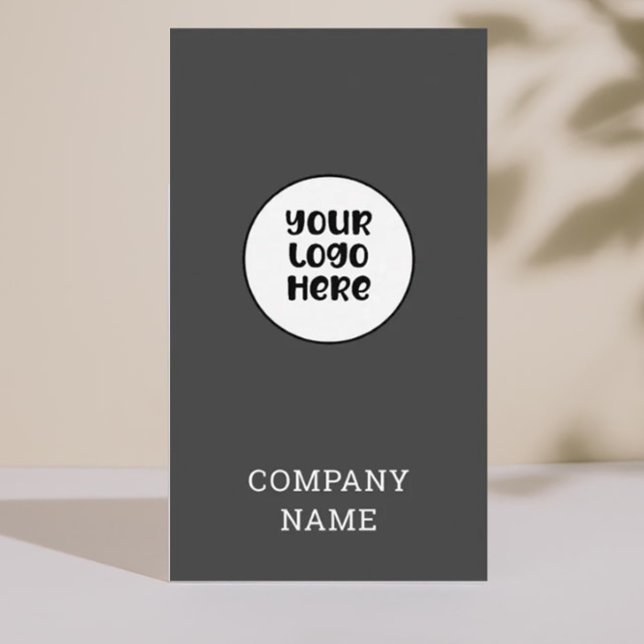 Grey Professional Simple Elegant Business Card (Creator Uploaded)