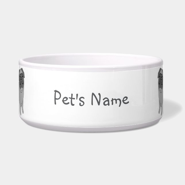 Grey Pug Dog Design (Front)