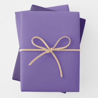 Grey Purple and Purple Wrapping Paper Sheet