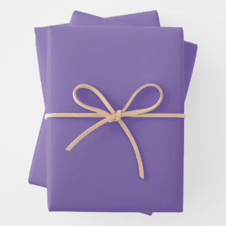 Grey Purple Wrapping Paper Sheet