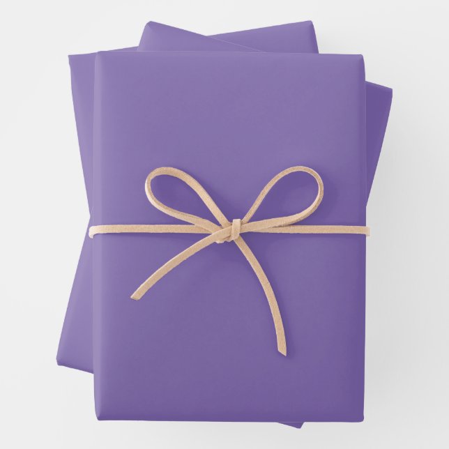 Grey Purple Wrapping Paper Sheet (In situ)
