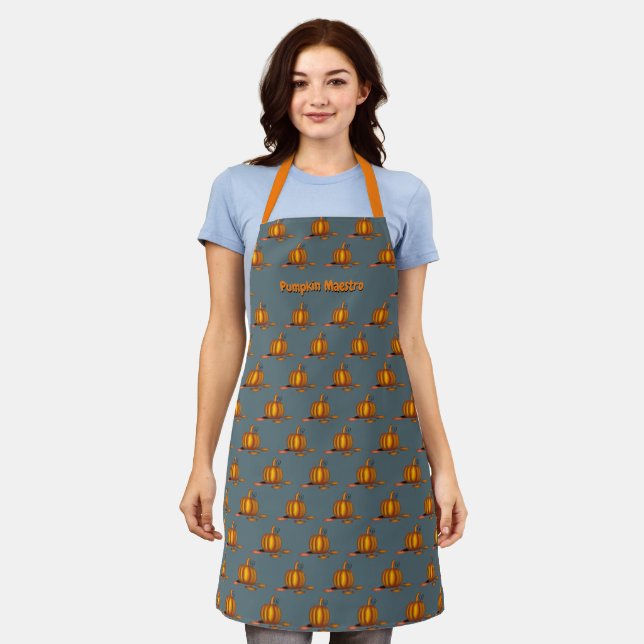 Grey Qing | PUMPKIN Maestro | Thanksgiving Apron (Worn)