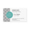 Grey Quatrefoil with Custom Mint Monogram