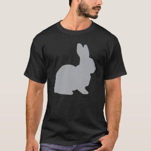 Grey Rabbit Hare Cottontail Bunny Lapin Jackrabbit T-Shirt
