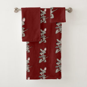 Grey Rat Bath Towel Set