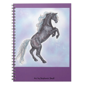 Grey Rearing Horse Notebook