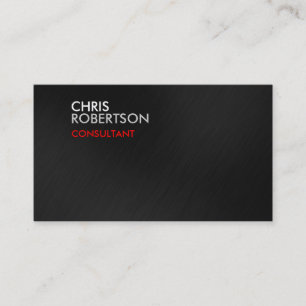 Grey Red Attractive Business Card