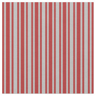 Grey & Red Coloured Lines Fabric