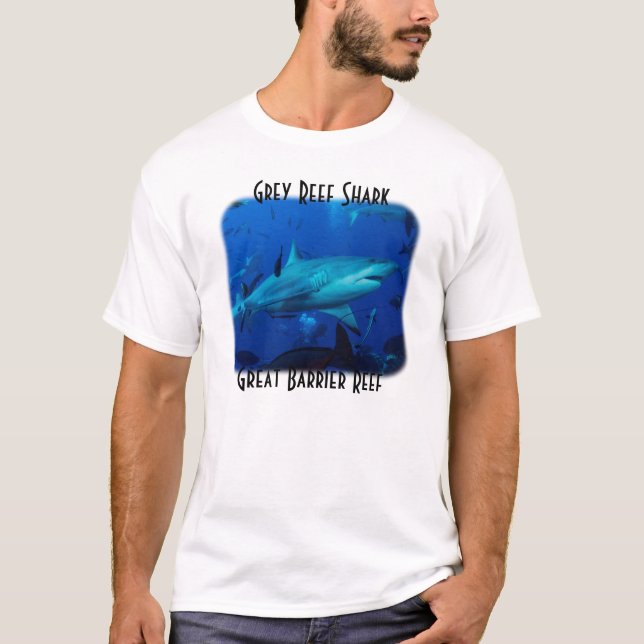 Grey Reef Shark on the Great Barrier Reef T-Shirt (Front)