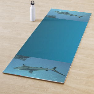 Grey Reefshark at coral reef of Yap Island Yoga Mat