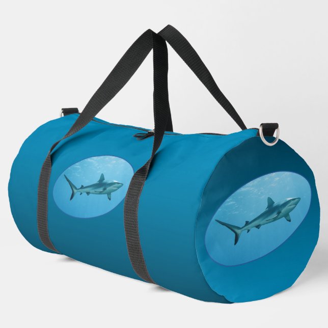Grey Reefshark, Yap Island - Photographic design | Duffle Bag (Left Corner)
