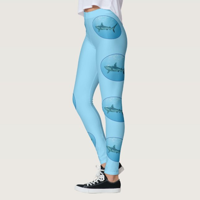 Grey Reefshark, Yap Island - Photographic design | Leggings (Left)