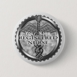 Grey Registered Nurse  pin