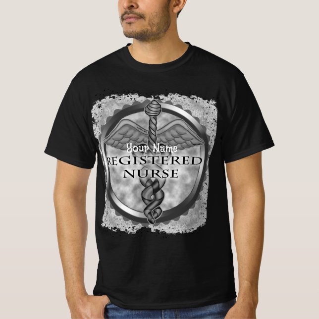 Grey Registered Nurse T-Shirt (Front)