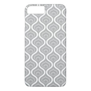 Grey Retro Waves iPhone 8 Plus/7 Plus Case