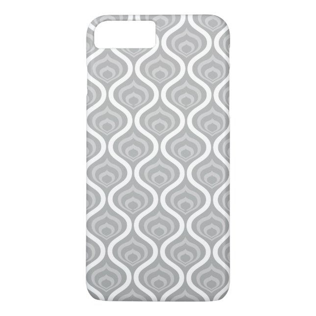 Grey Retro Waves Case-Mate iPhone Case (Back)