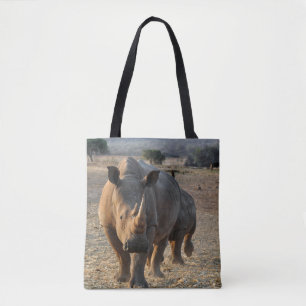 Grey Rhino in the wild Tote Bag
