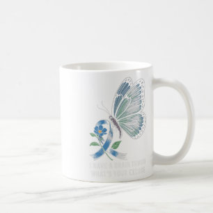 Grey Ribbon Brain Tumour Awareness Apparel For Men Coffee Mug