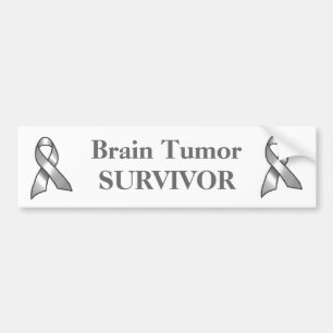 Grey Ribbon Survivor Bumper Sticker