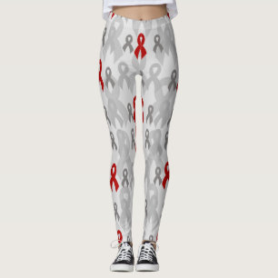 Grey Ribbons..Diabetes Leggings
