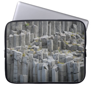 Grey rock formation laptop sleeve