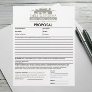 Grey Roof Proposal Custom Letterhead