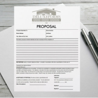 Grey Roof Proposal Custom Letterhead