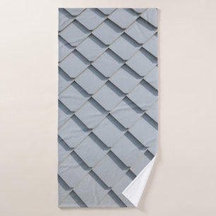 Grey roof shingles bath towel