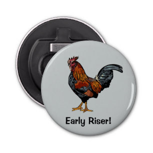 Grey Rooster Bottle Opener