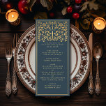 Grey Royal Mediaeval Sword Wedding Flat Menu<br><div class="desc">Celebrate your special day with this Royal Mediaeval Sword Wedding design. Gold featured in this design is not real foil. You can customise this further by clicking on the "PERSONALIZE" button. For further questions please contact us at ThePaperieGarden@gmail.com.</div>